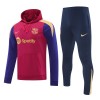 Barcelone Hoodie Sweat d'Entraînement 2024-25 Rouge Pour Homme